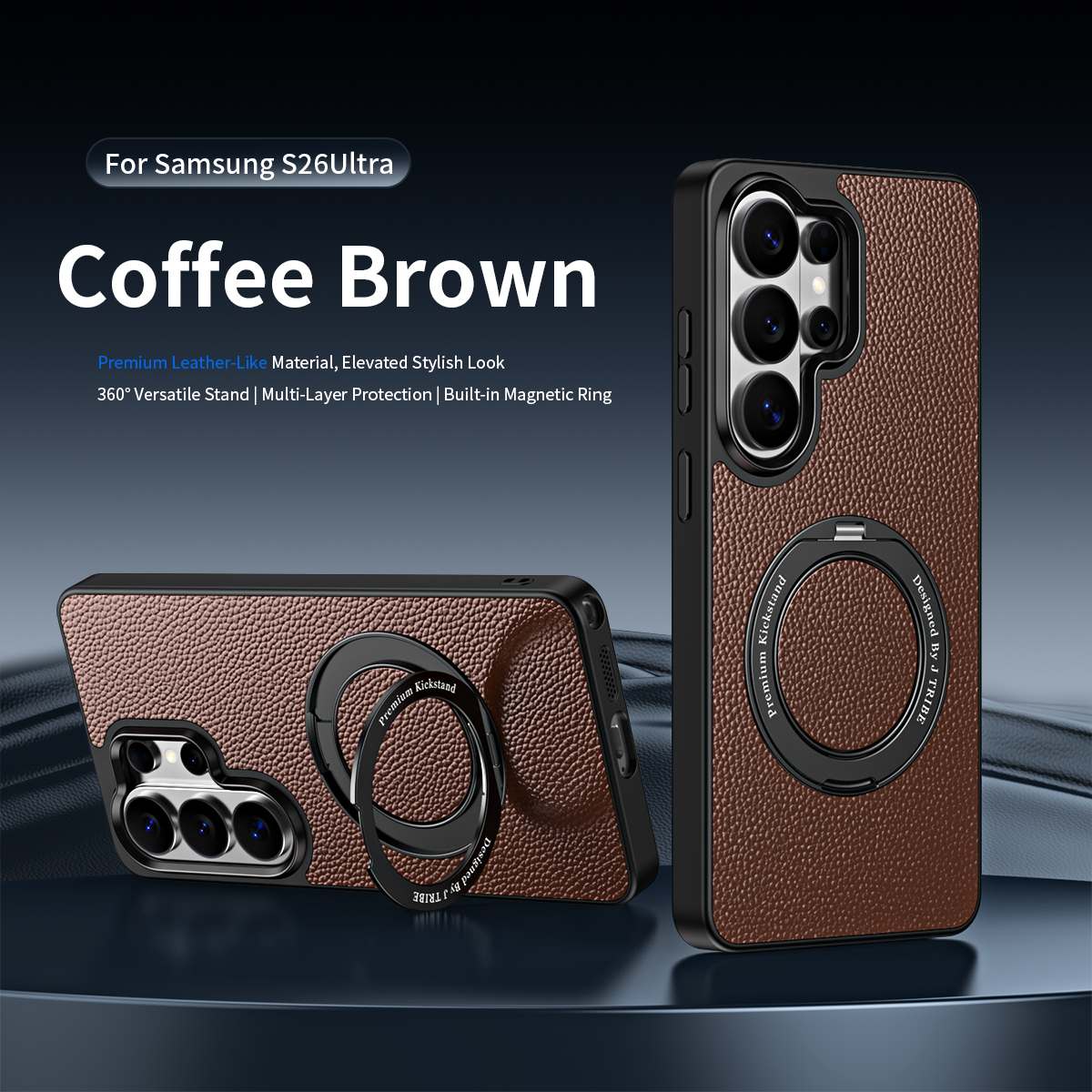 Magnetic Charging Stand - Magnetic 360° Rotating Stand Phone Case
