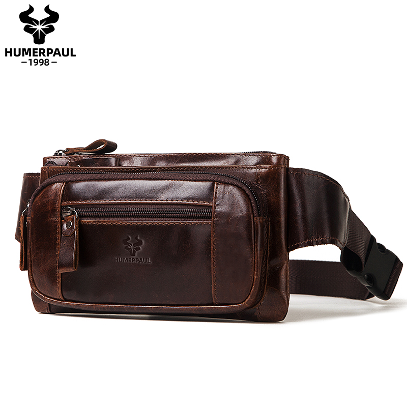 Leather Classic Strap - HUMERPAUL Men's Waist Fanny Pack Cowhide