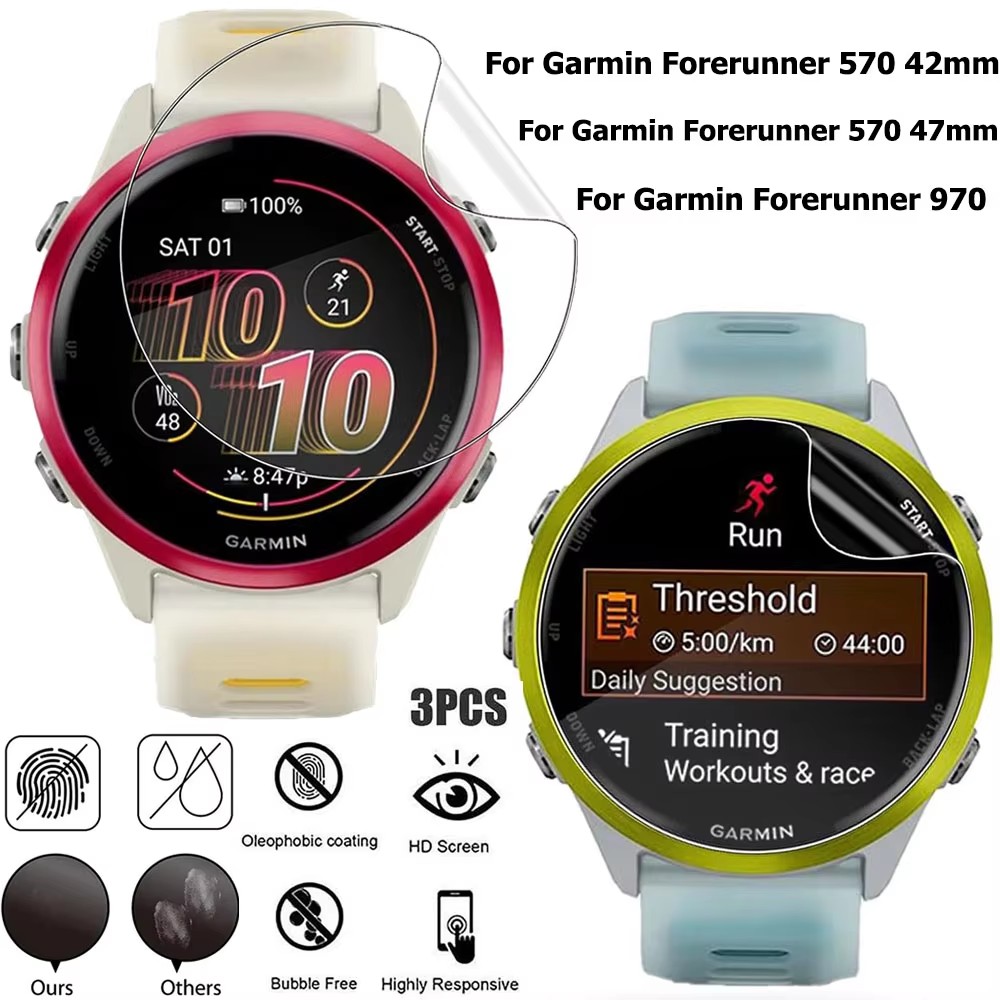 1-3Pcs Hydrogel Film For Garmi - Watch Face Protector avis et prix