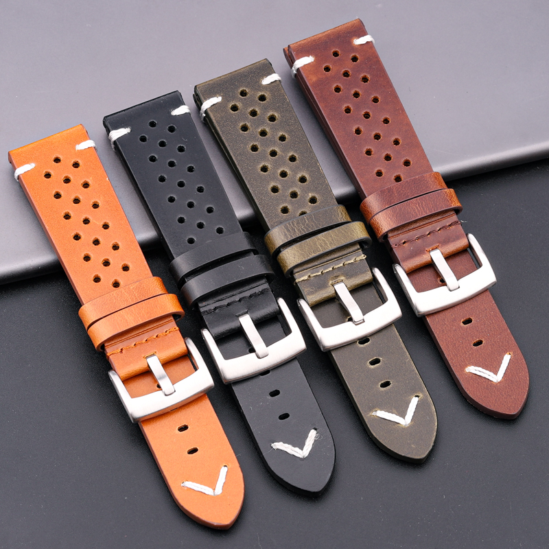 Breathable Genuine Leather Qui - Nylon Nato Strap avis et prix