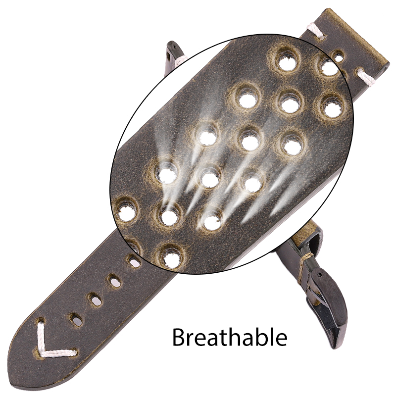 Breathable Genuine Leather Qui - Nylon Nato Strap avis et prix