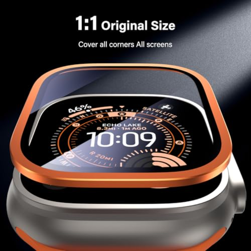 2PCS HD Metal Tempered Glass F - Smartwatch Straps & Accessories avis et prix