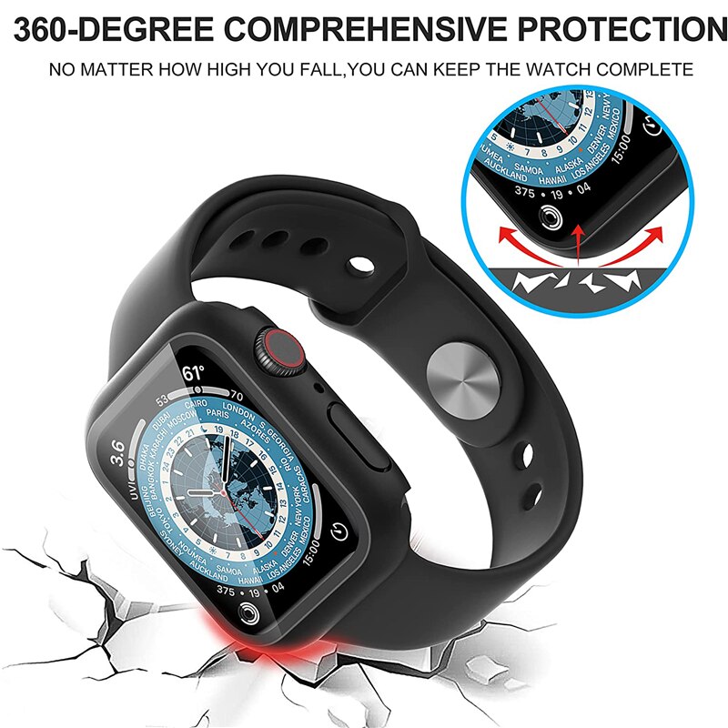 Glass+Cover For Apple Watch ca - Apple Smartwatch Accessories avis et prix