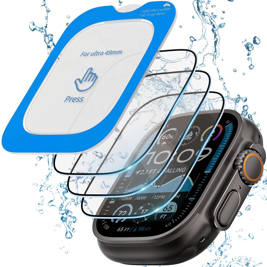 Tempered Glass Film Quick Past - Watch Face Protector avis et prix