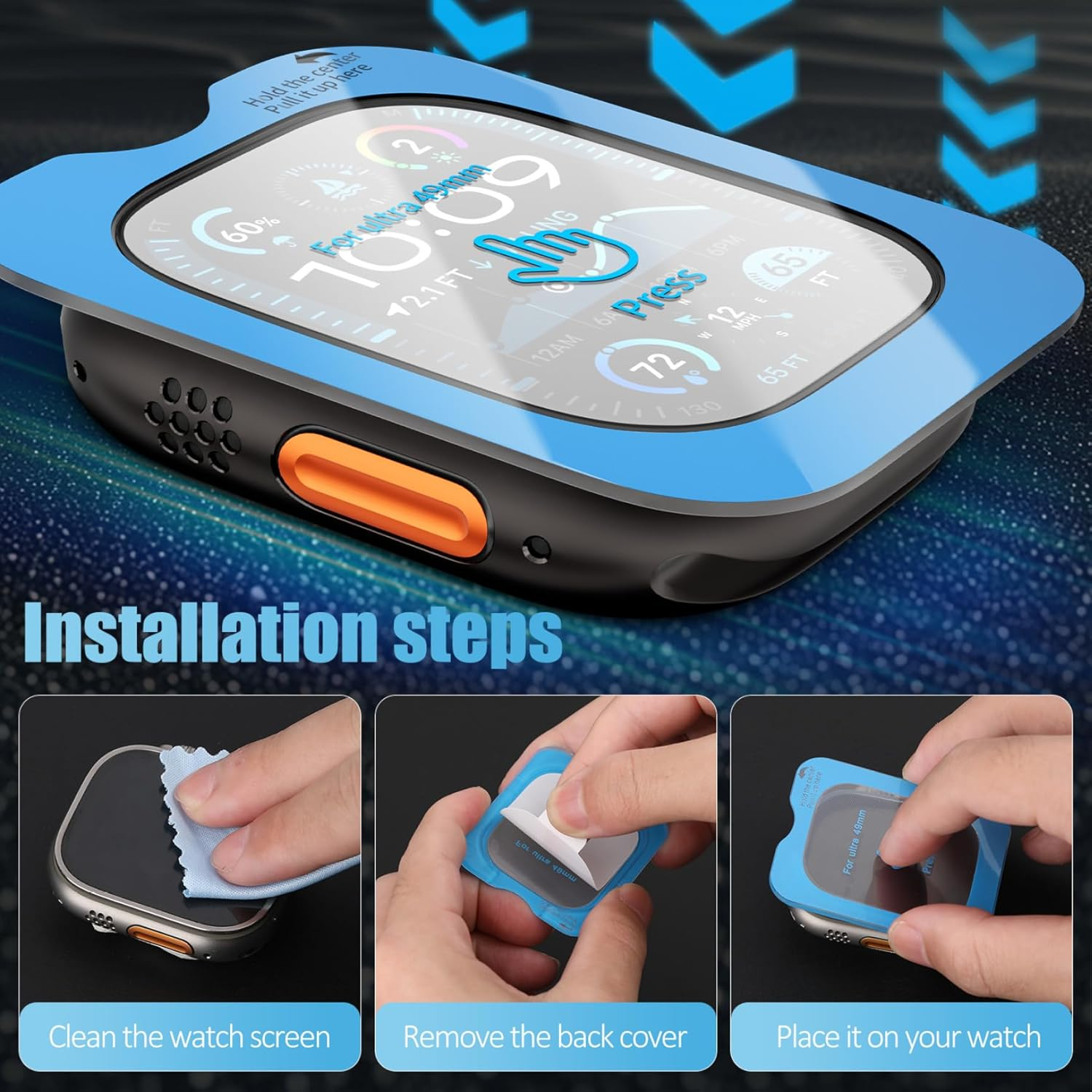 Tempered Glass Film Quick Past - Watch Face Protector avis et prix