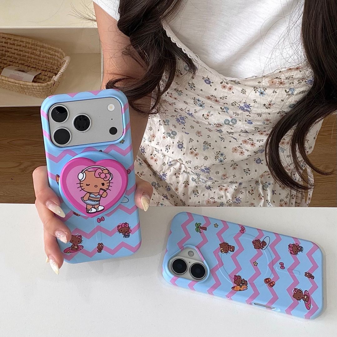 Luxury Ripple Pattern Black He - Magnetic Charging Stand avis et prix