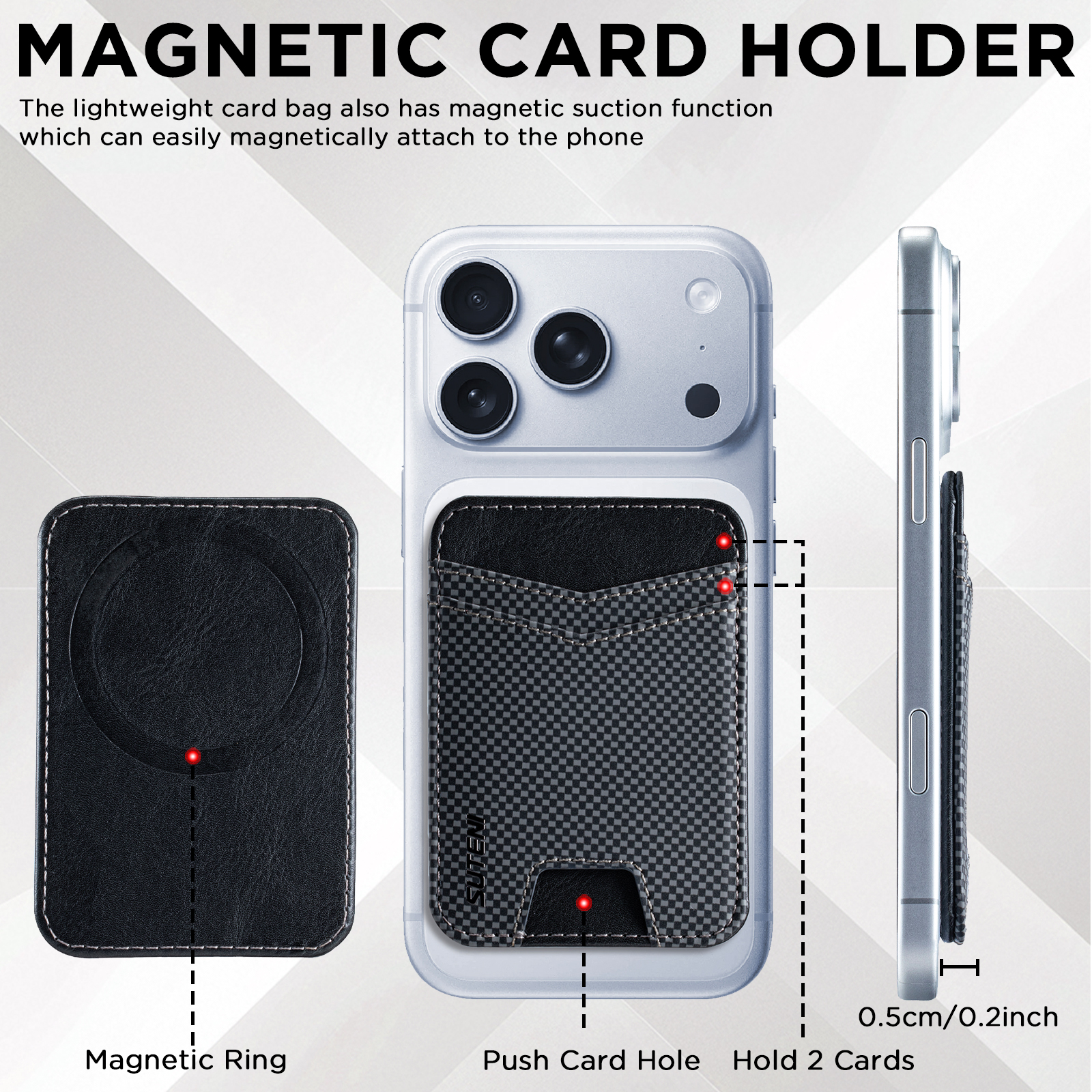 Magnetic Card Holder For Magsa - Smartwatch Universal avis et prix