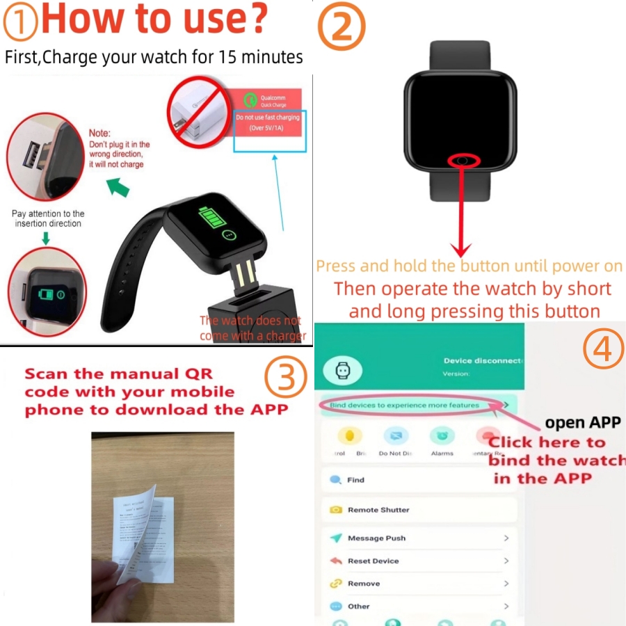Smart Watch For Men Women Spor - Android Smartwatch Accessories avis et prix