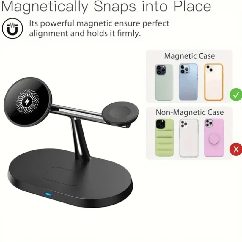 3-IN-1 Magnetic Wireless Charg - Watch Charging Dock avis et prix