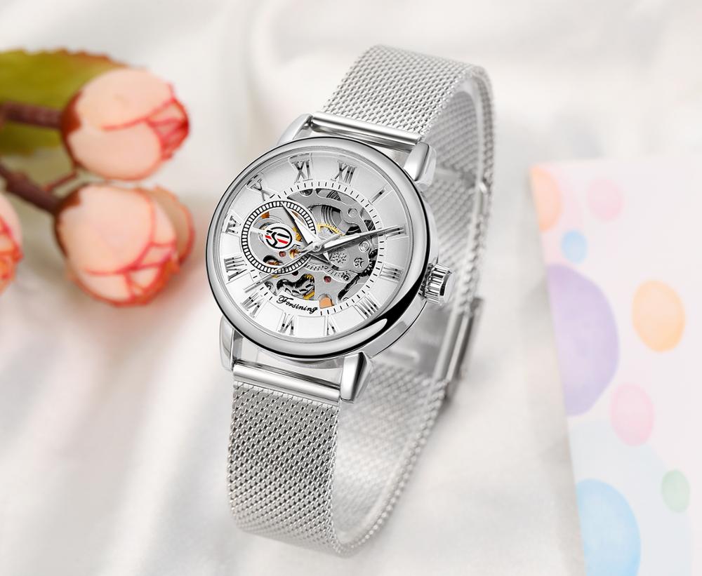 Reloj Mujer FORSINING Fashion  - Stainless Mesh Band avis et prix