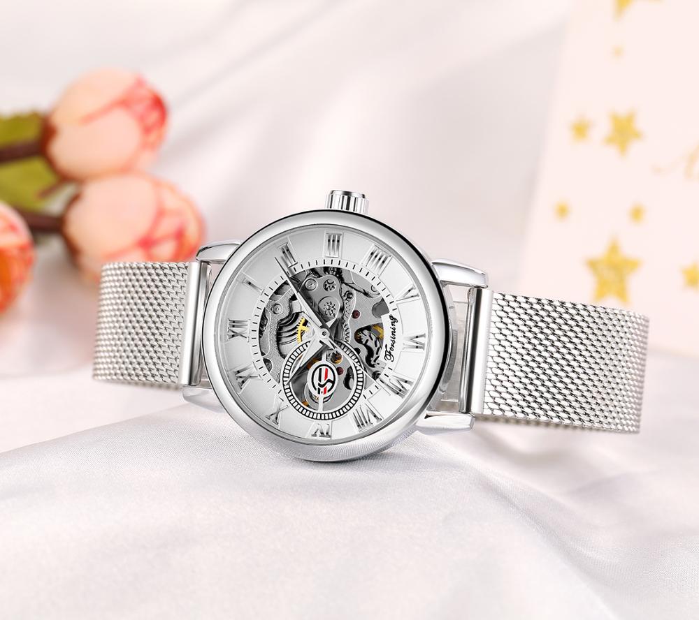 Reloj Mujer FORSINING Fashion  - Stainless Mesh Band avis et prix