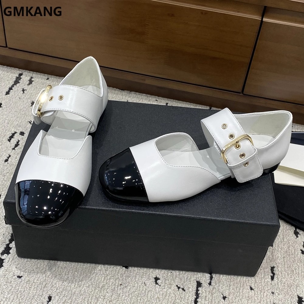 Women’s Mary Jane Flats, Class - Leather Classic Strap avis et prix
