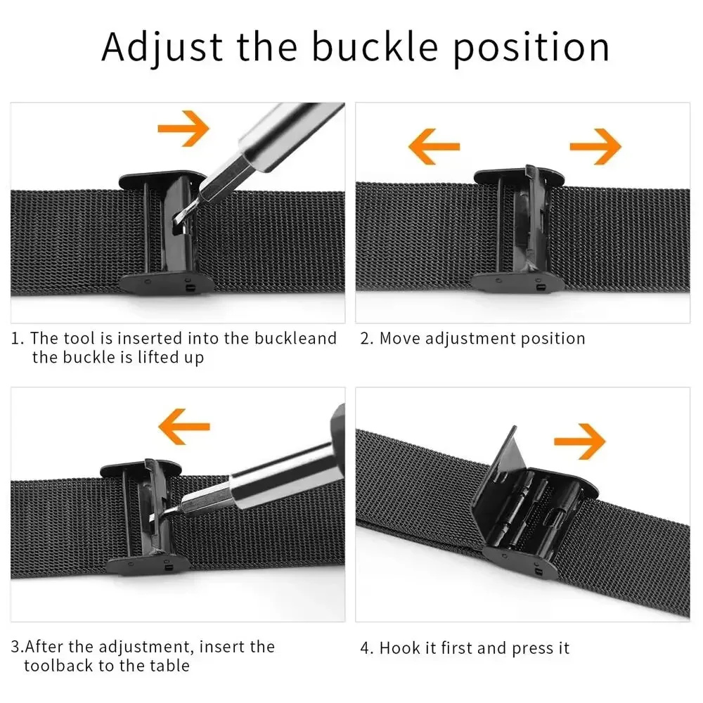 Metal Bands for Honor Watch 4  - Stainless Mesh Band avis et prix