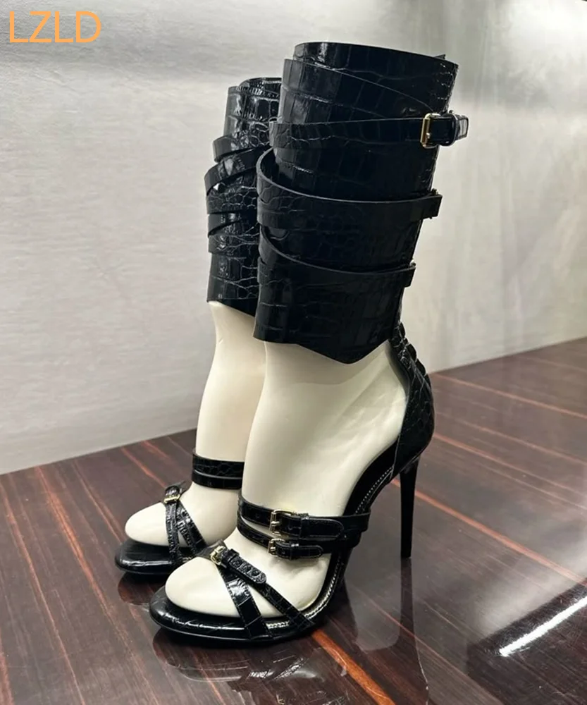 Black Sexy Catwalk Women Sanda - Leather Classic Strap avis et prix