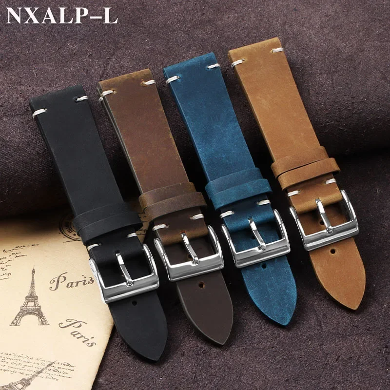 Vintage Oil Wax Leather Watch  - Nylon Nato Strap avis et prix