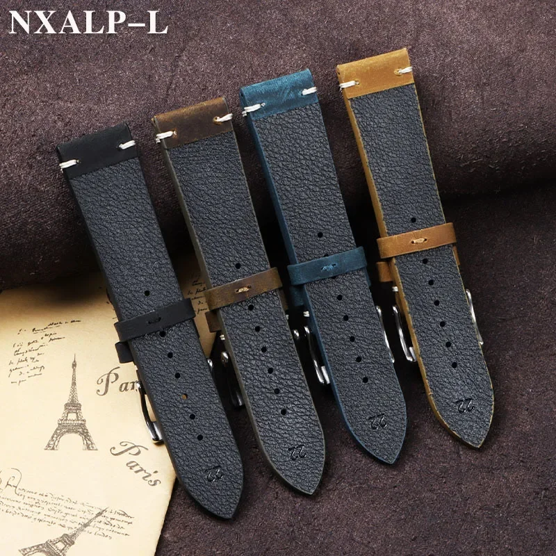 Vintage Oil Wax Leather Watch  - Nylon Nato Strap avis et prix