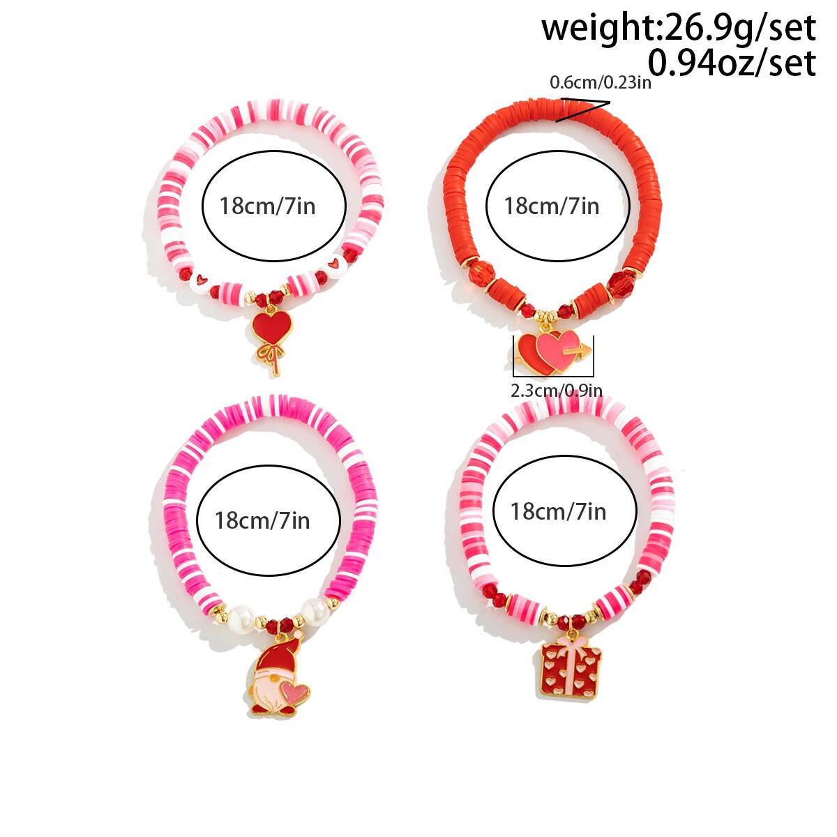 Salircon 4Pcs/Set Bohemia Soft - Ceramic Link Bracelet avis et prix
