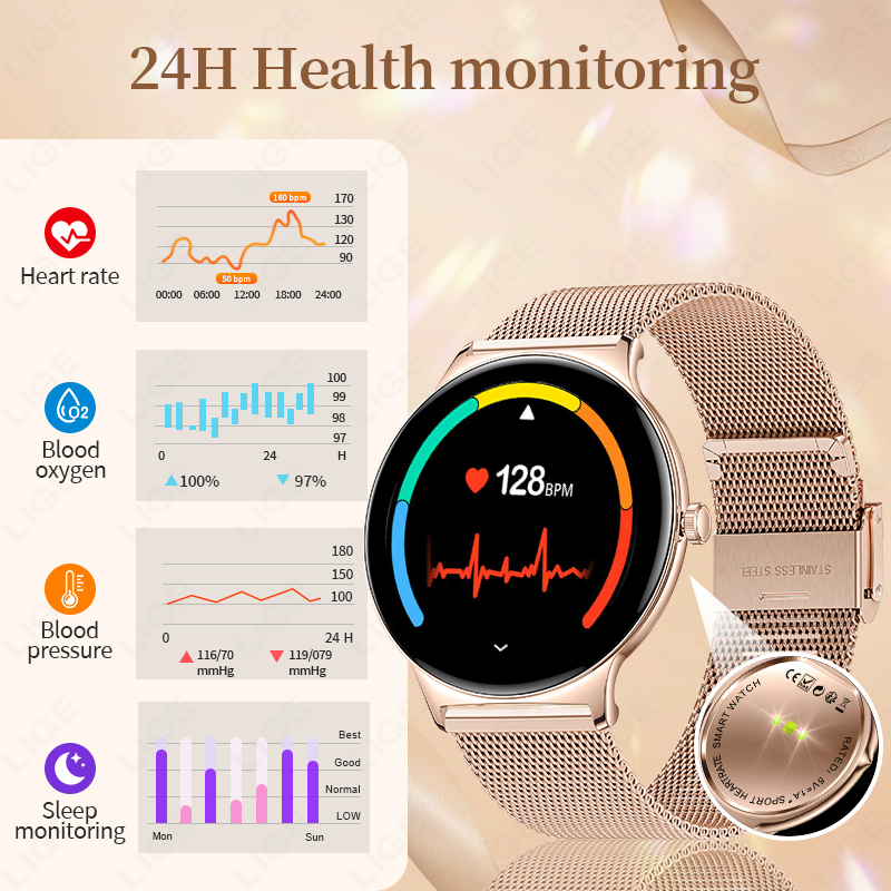 LIGE New Ultra Thin Smart Watc - Smartwatch Custom avis et prix