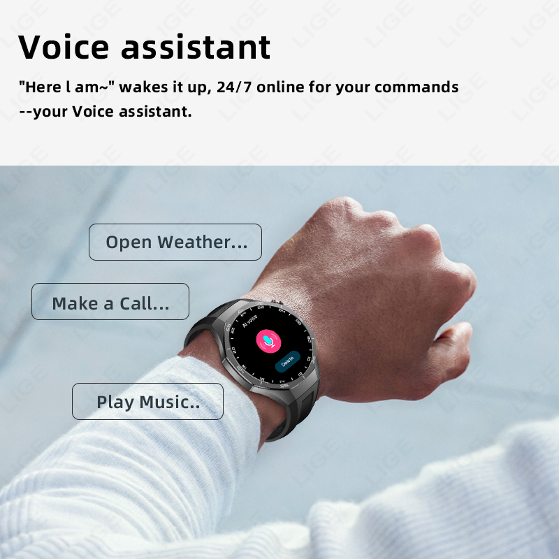 LIGE New ECG Monitor Watch Hea - Android Smartwatch Accessories avis et prix