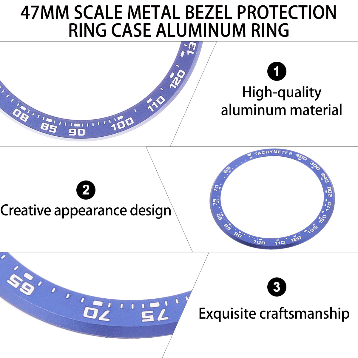 47Mm Metal Watch Case Ring for - Smartwatch Case avis et prix
