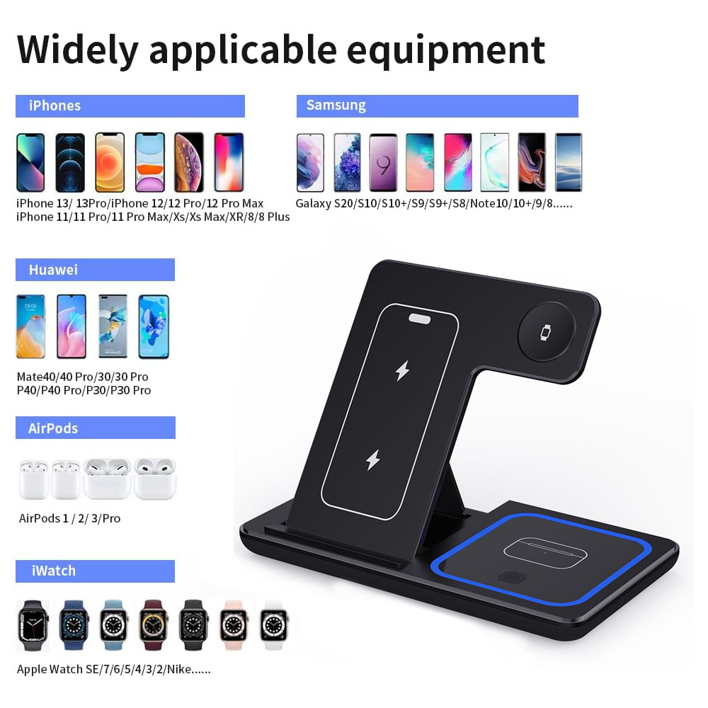 15W 3 in 1 Wireless Charger St - Watch Charging Dock avis et prix