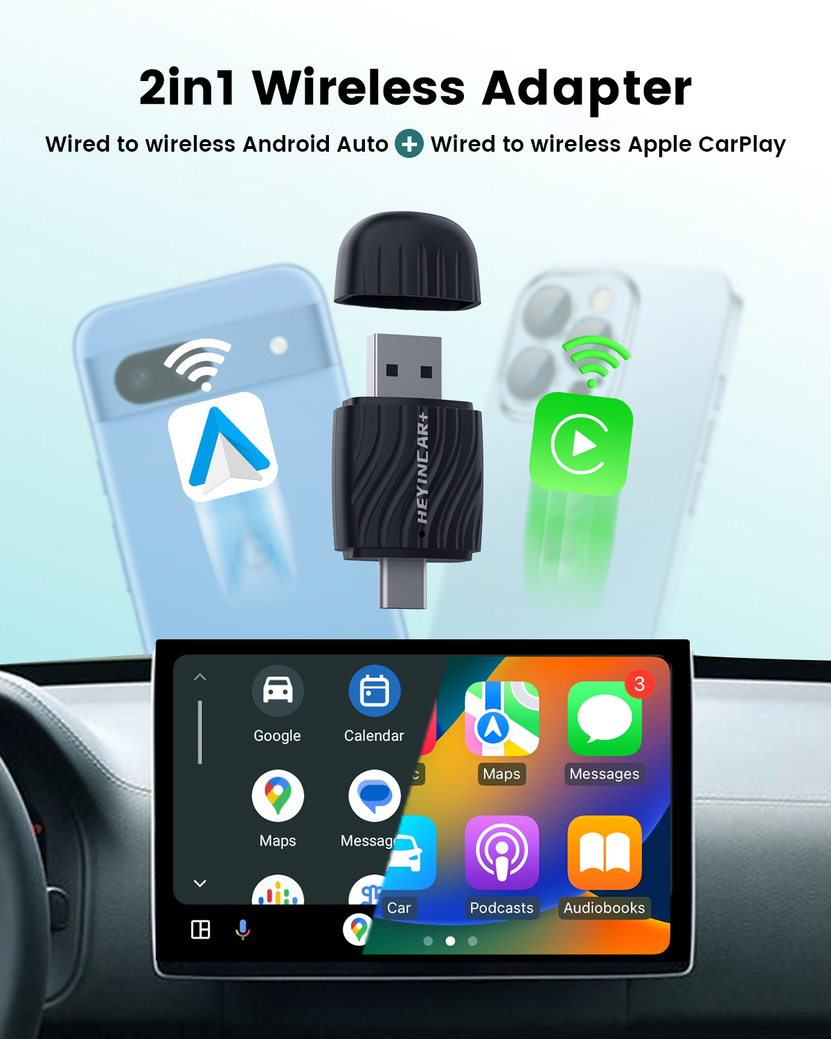 HEYINCAR 2 in 1 Interface Wire - Smartwatch Universal avis et prix