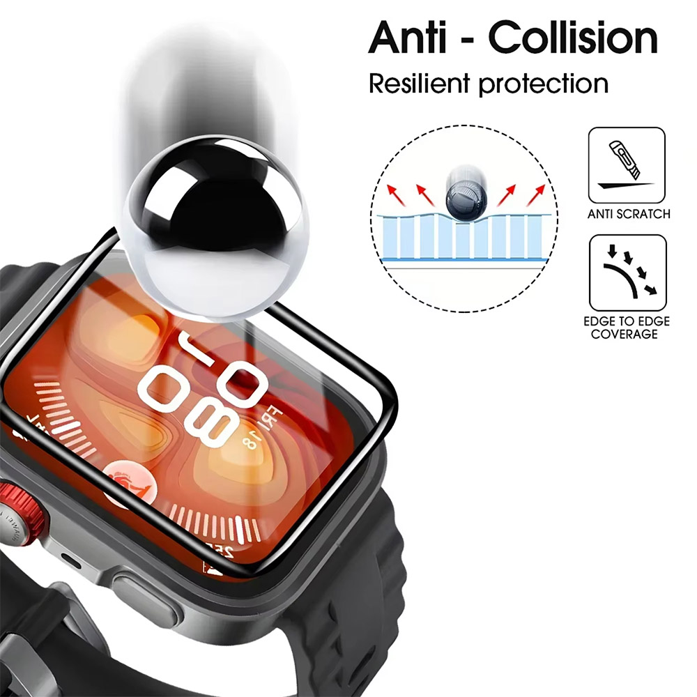 1-5PCS Curved Tempered Glass S - Watch Face Protector avis et prix