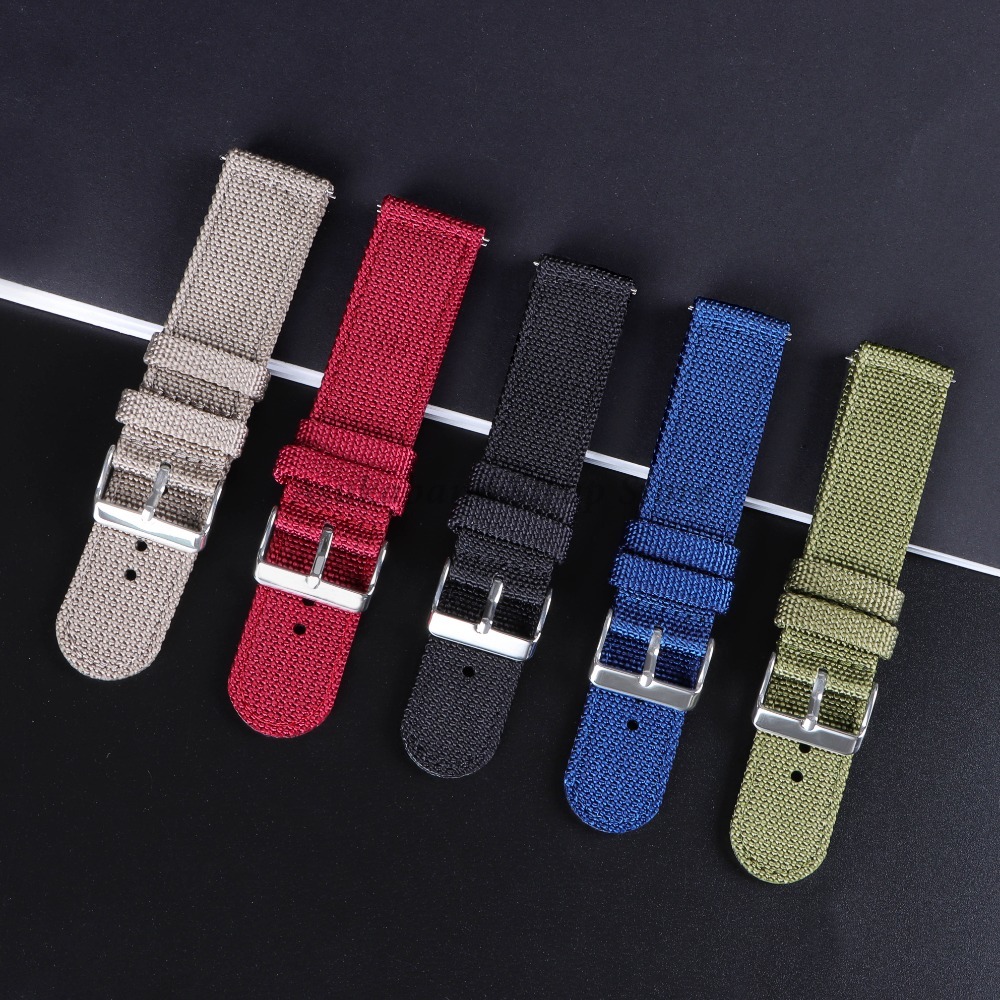 18 20 22 24mm Nylon Canvas Str - Nylon Nato Strap avis et prix