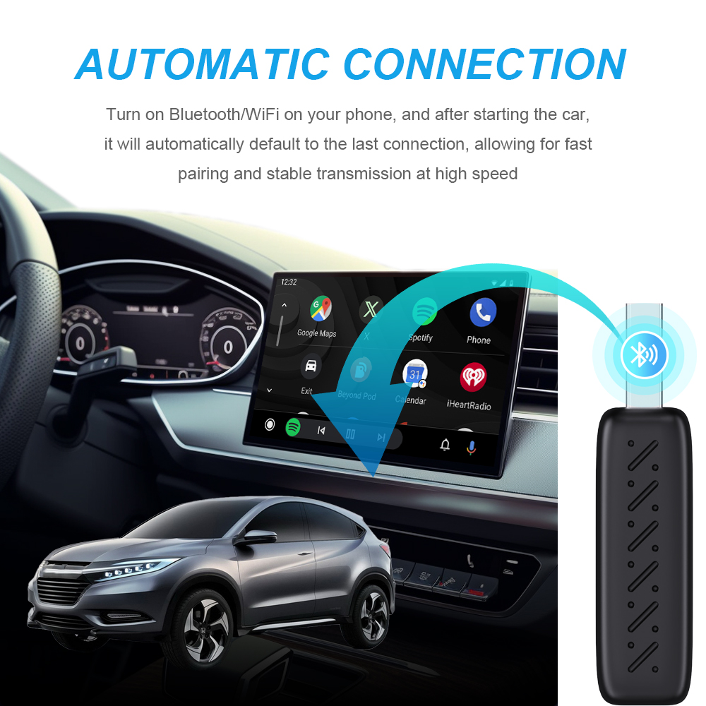 Wireless CarPlay Android Auto  - Smartwatch Universal avis et prix