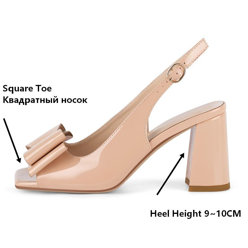 Onlymaker Women Square Toe Bow - Leather Classic Strap avis et prix