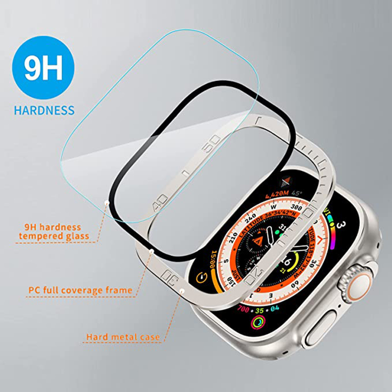 Tempered Glass for Apple Watch - Watch Case Bumper avis et prix