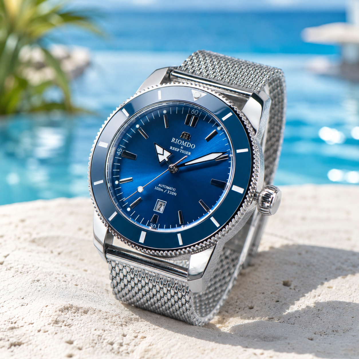 RIOMDO&RF Luxury Brand Men's A - Stainless Mesh Band avis et prix