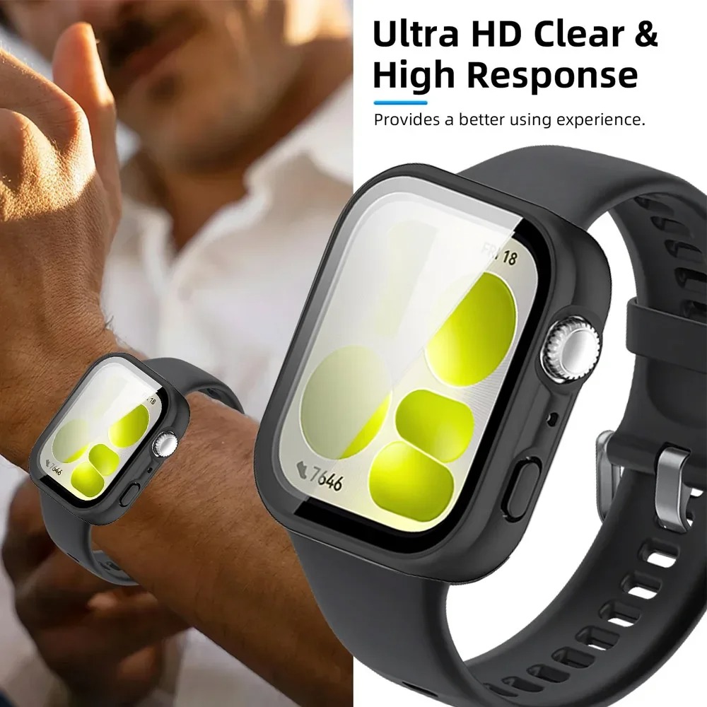 HD Tempered Glass+PC Case For  - Huawei Smartwatch Accessories avis et prix