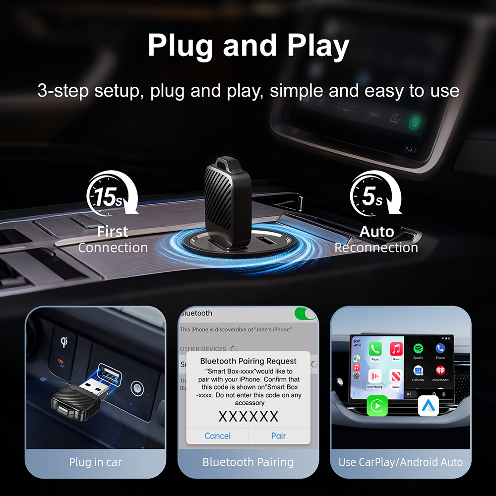 2026 Wireless CarPlay Adapter  - Smartwatch Universal avis et prix
