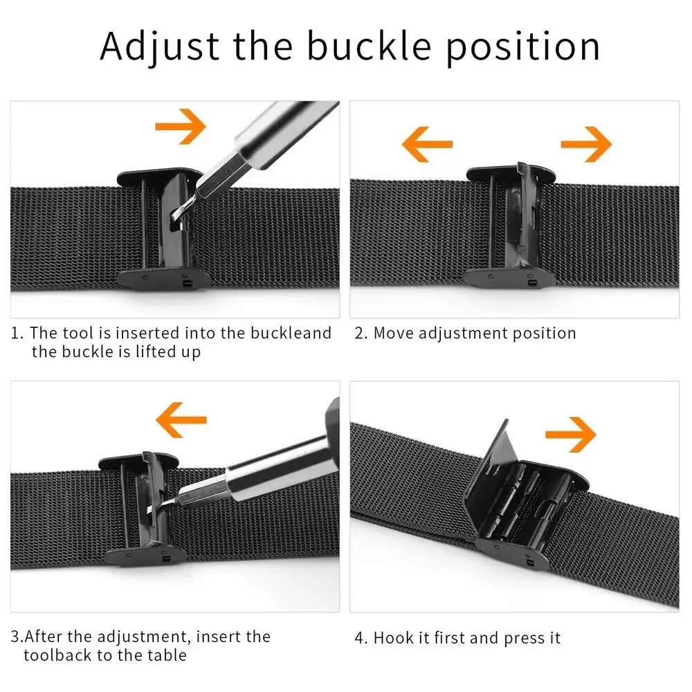 Metal Bands for Fitbit Versa 4 - Stainless Mesh Band avis et prix