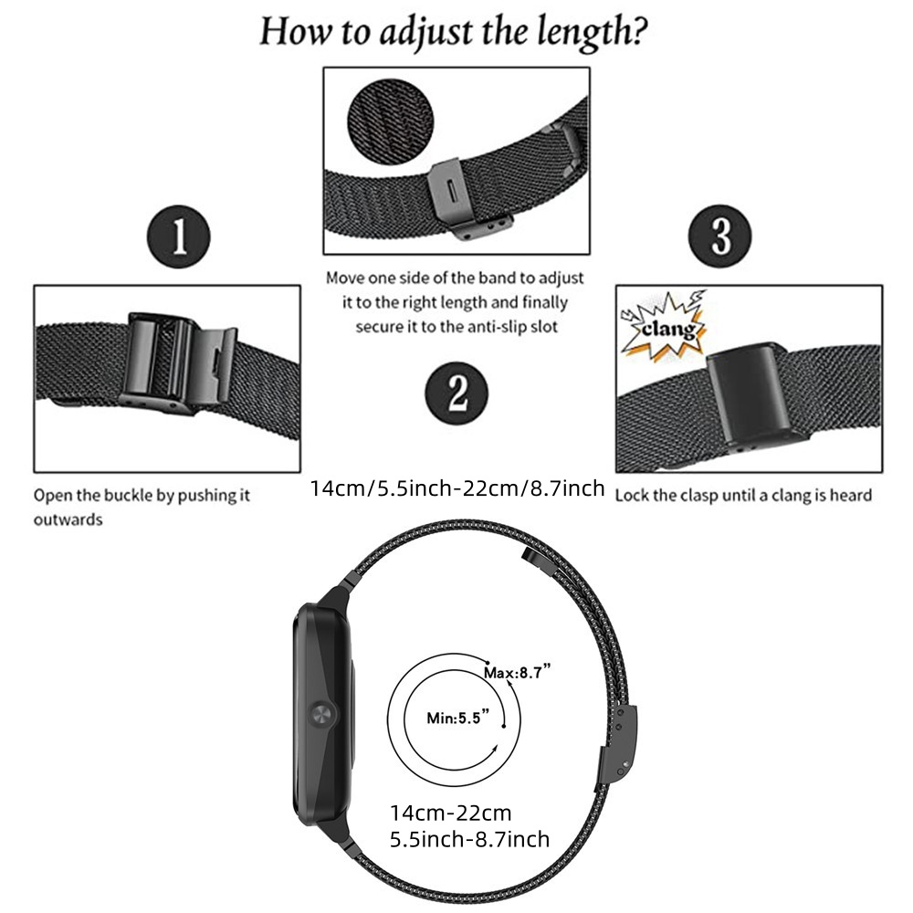 Metal Bands for Fitbit Versa 4 - Stainless Mesh Band avis et prix