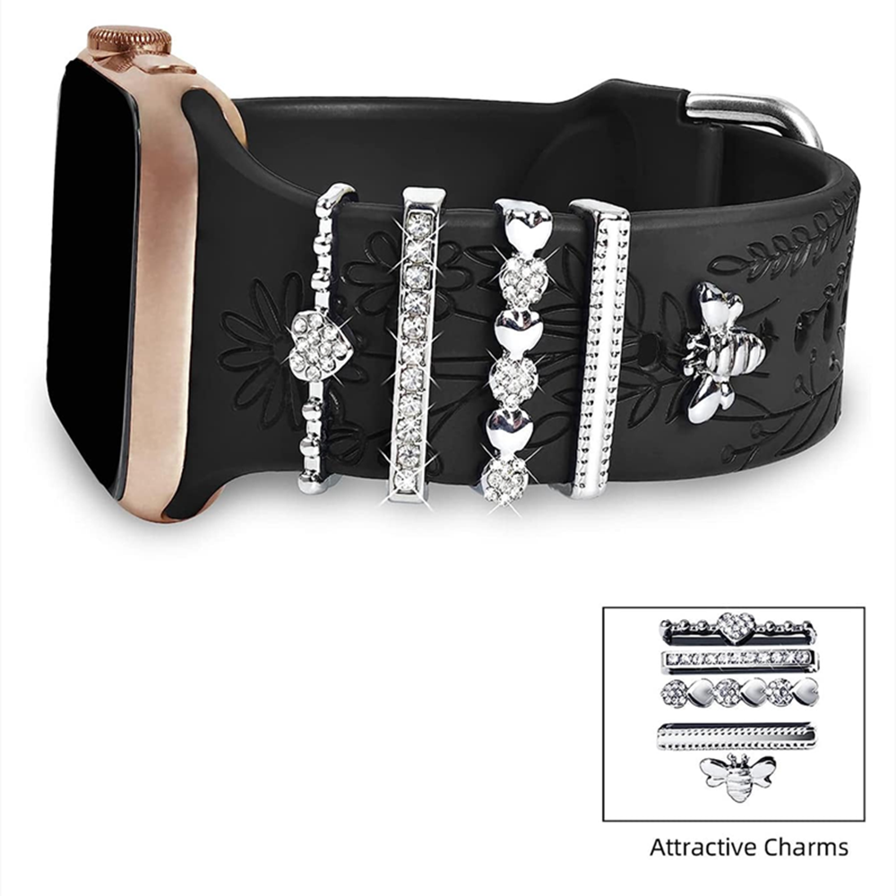 5pcs Rhinestone Watchband Ring - Smartwatch Watch Accessories avis et prix