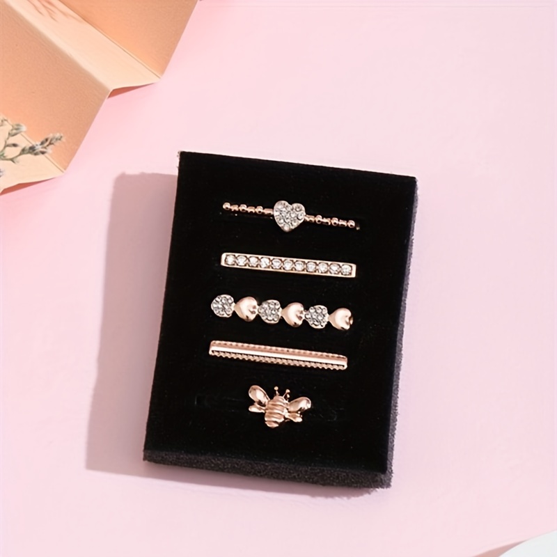 5pcs Rhinestone Watchband Ring - Smartwatch Watch Accessories avis et prix