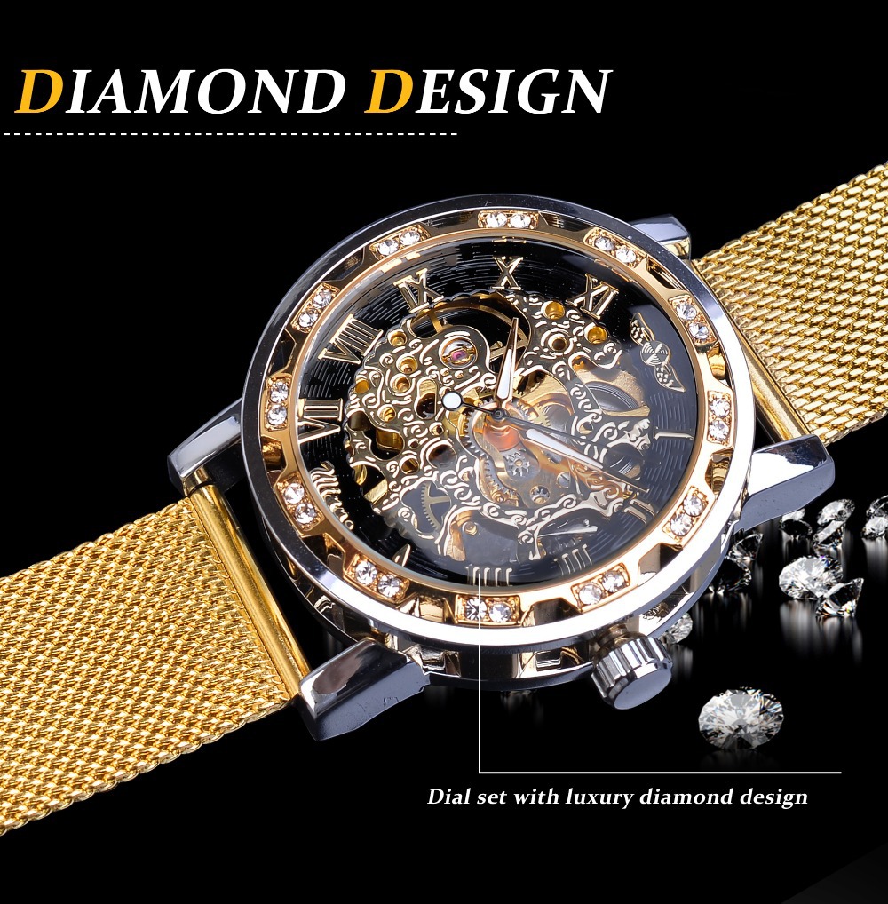 Forsining Men's Skeleton Mecha - Stainless Mesh Band avis et prix