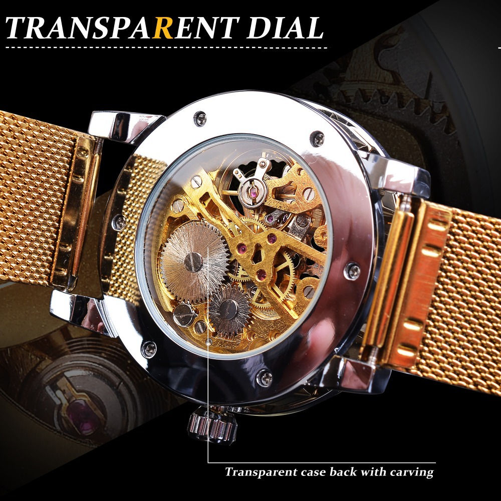 Forsining Men's Skeleton Mecha - Stainless Mesh Band avis et prix