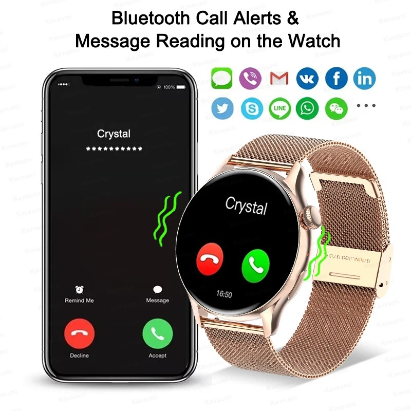 Women Smartwatch NFC AMOLED Sc - Smartwatch Custom avis et prix