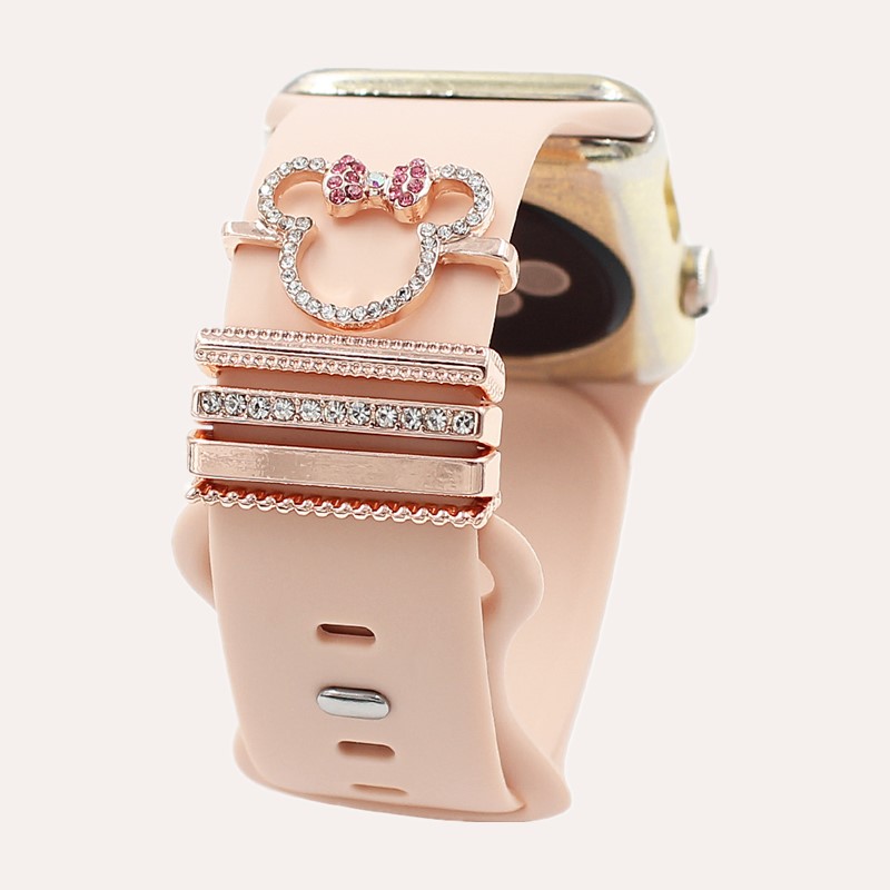 5pcs Cartoon Mouse Rhinestone  - Smartwatch Watch Accessories avis et prix