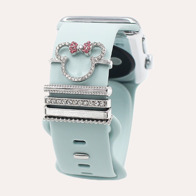 5pcs Cartoon Mouse Rhinestone  - Smartwatch Watch Accessories avis et prix