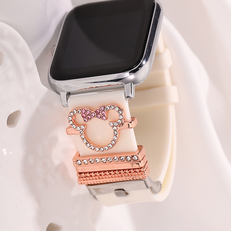 5pcs Cartoon Mouse Rhinestone  - Smartwatch Watch Accessories avis et prix