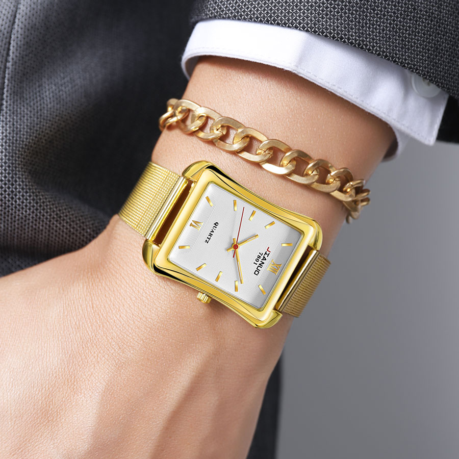 2024 New Trendy Men's Square W - Stainless Mesh Band avis et prix