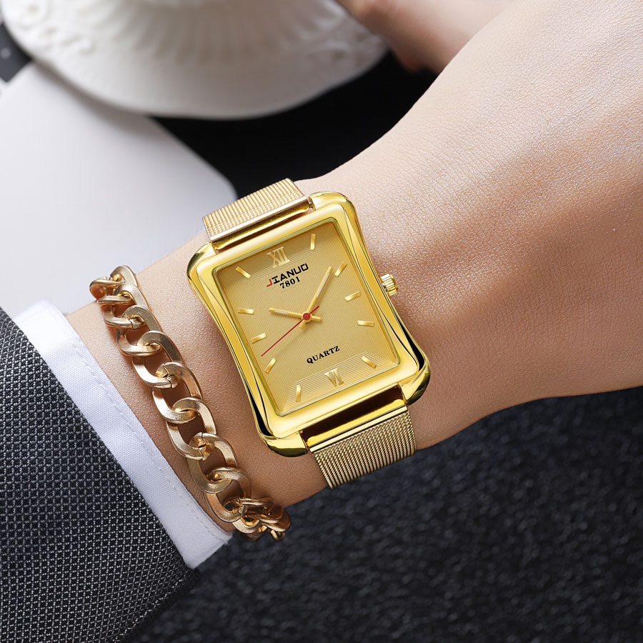 2024 New Trendy Men's Square W - Stainless Mesh Band avis et prix