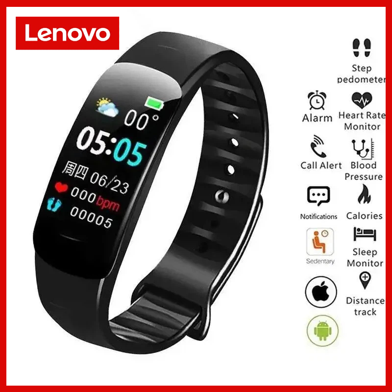 Lenovo Smart Watch C1 Plus Blu - Android Smartwatch Accessories avis et prix